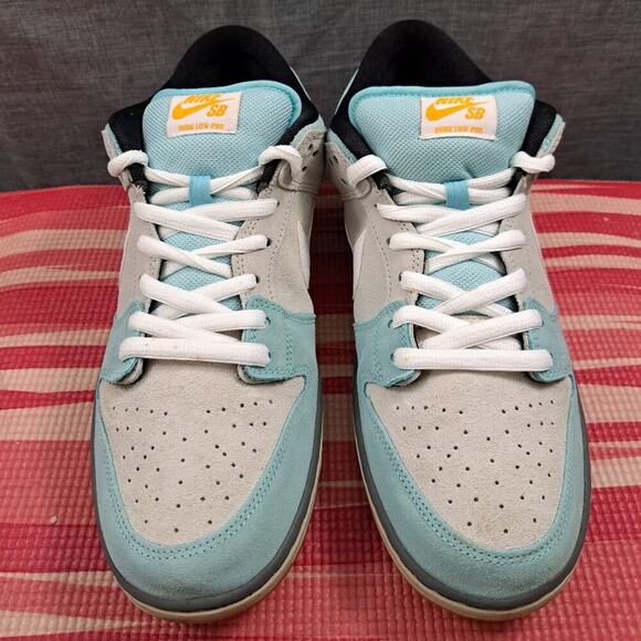 Nike SB Dunk Low Pro 304292-410 2014 Gulf Of Mexico Size 12 Men Glacier Ice/Whit - Picture 2 of 15